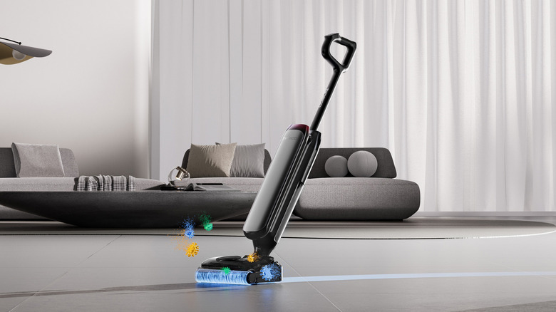 Virtual view of the internal workings of the Tineco FLOOR ONE S9 Steam Artist floor washer