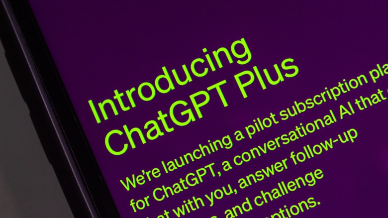 ChatGPT Plus paid subscription