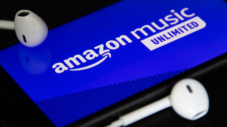 Amazon Music Unlimited app on a smartphone