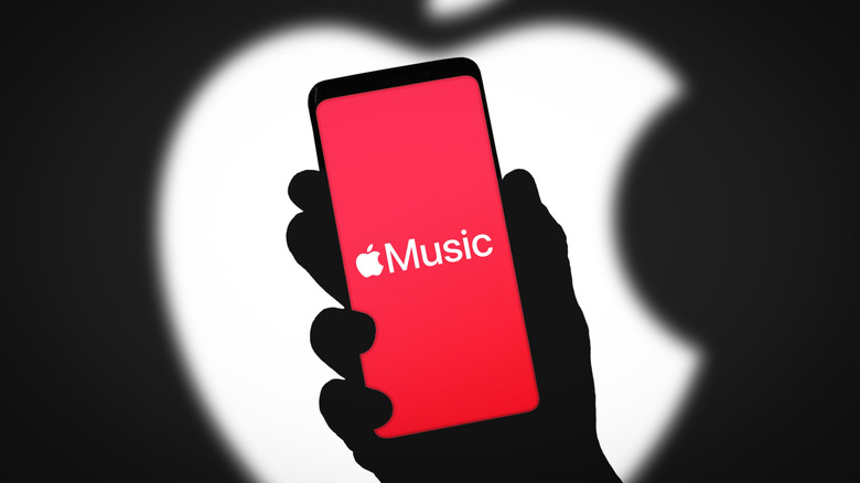 Apple music app on a smartphone