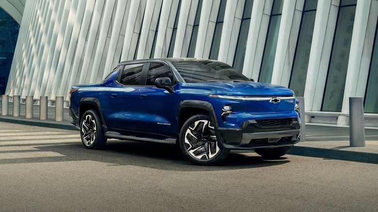 Silverado EV in blue