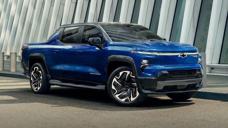 Silverado EV in blue