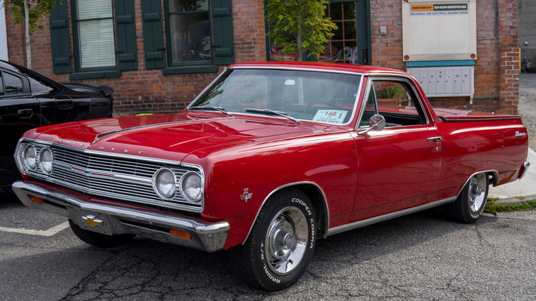 Red 1965 Chevrolet El Camino