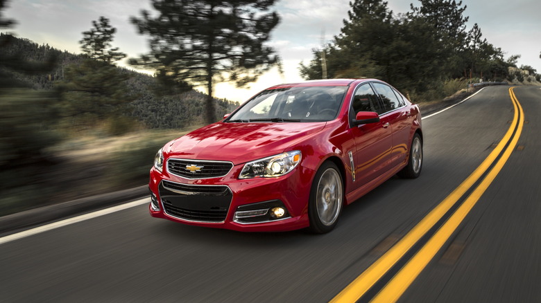 2015 Chevy SS on the road 