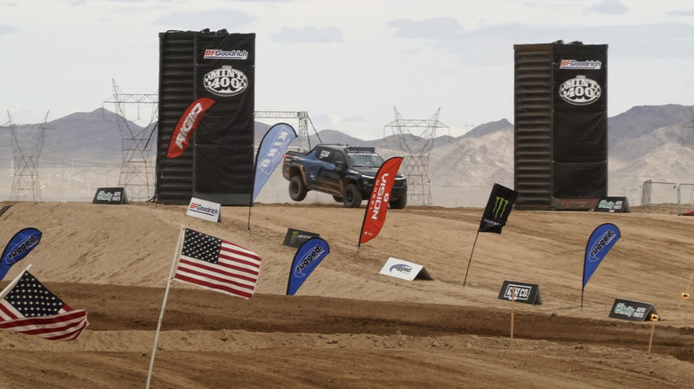 Chevrolet Silverado EV ZR2 at the Mint 400 finish line