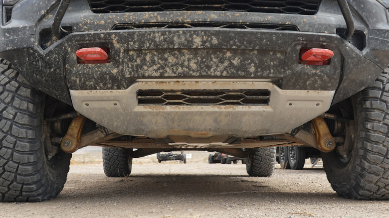 Chevrolet Silverado EV ZR2 front skid plate detail