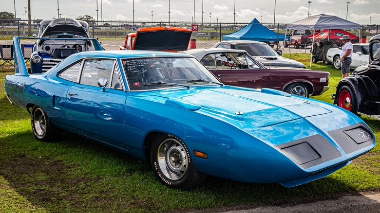 Blue Plymouth Superbird