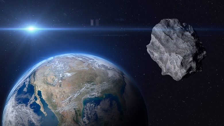 Artist illustration asteroid