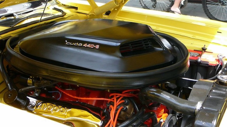 Mopar 440 V8 engine bay