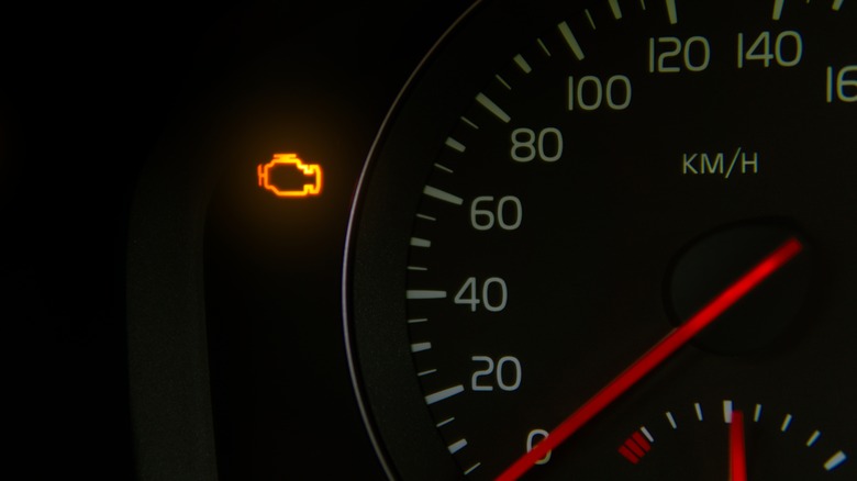 A Check Engine Light