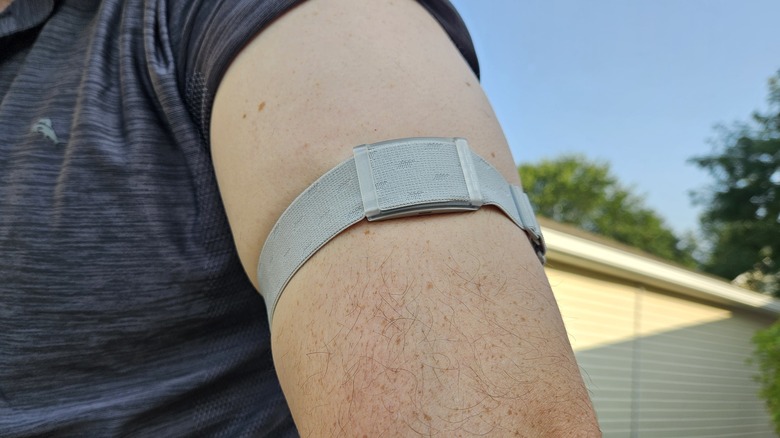 Coros Heart Rate Monitor on arm