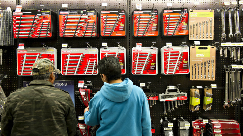 Craftsman section of Sears store