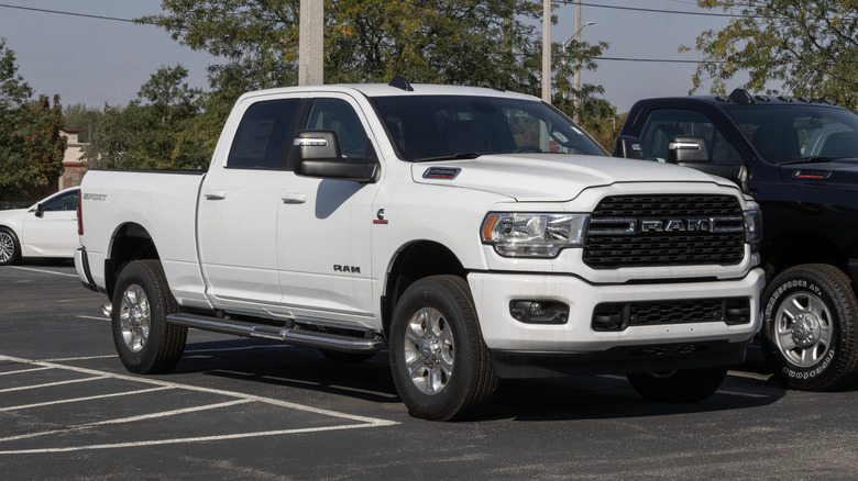 A Ram 2500 HD truck with the Cummins 6.7L turbodiesel engine.