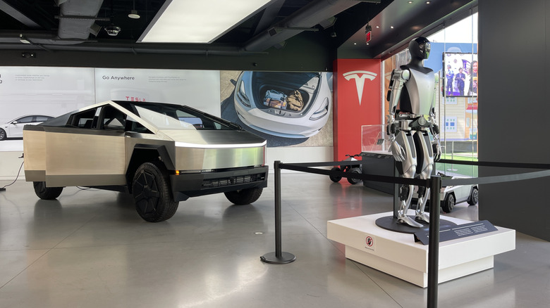 Tesla Cyberbeast in showroom