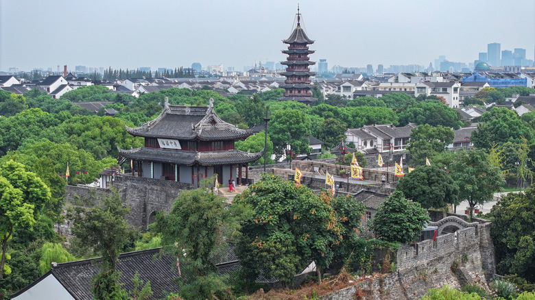 Suzhou, China, on the route of the Danyang-Kunshan Grand Bridge