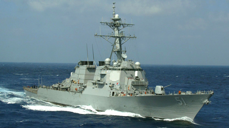 USS Arleigh Burke in the ocean