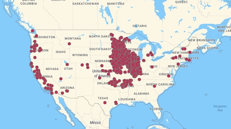 Biodiesel fueling station map