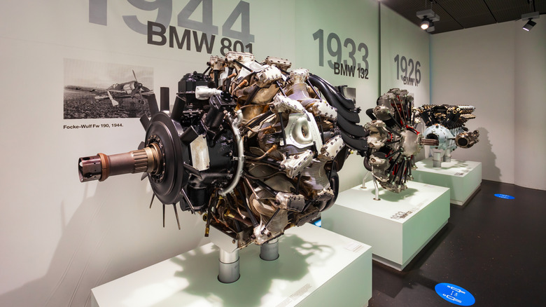 BMW 801 airplane engine in museum