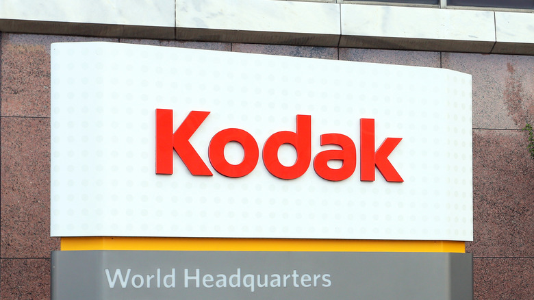 The sign for the Kodak world headquarters.