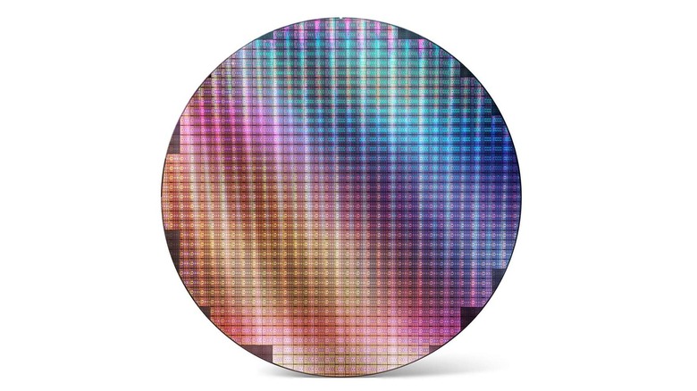 Intel silicon wafer