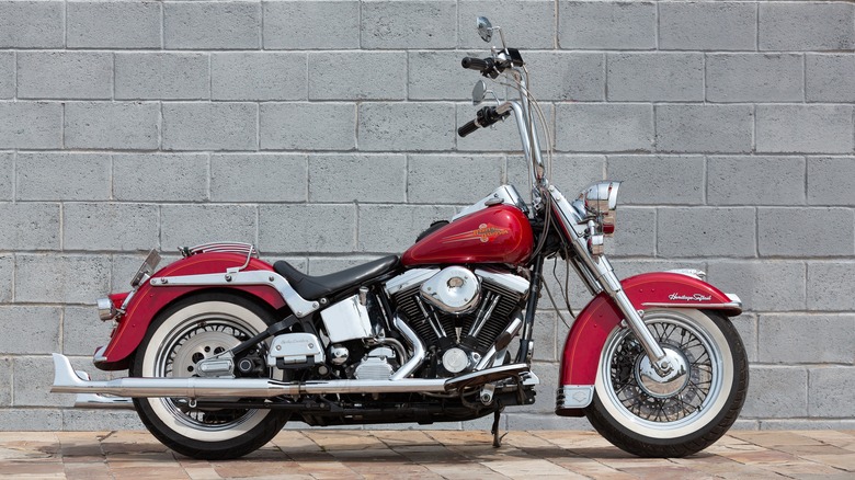 Harley-Davidson Softail frame side view