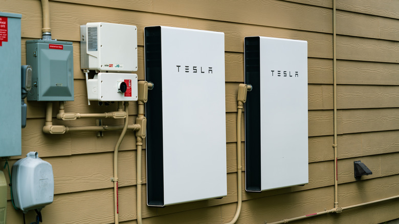 Tesla Powerwall installed at a home