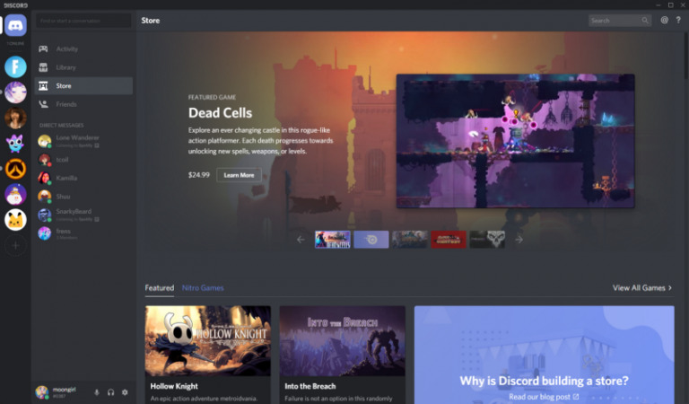 Discord's in-app Store enters open beta with a selection of indies and  classics