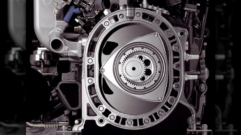 Cross section of rotary engine