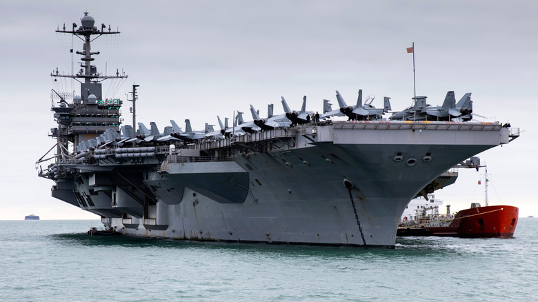 USS Harry S Truman anchored