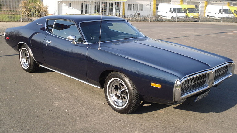 Deep blue 1972 Dodge Charger