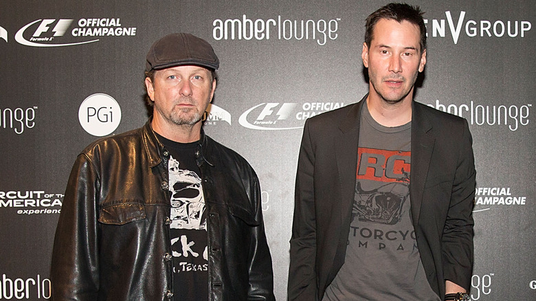 Gard Hollinger and Keanu Reeves in 2014