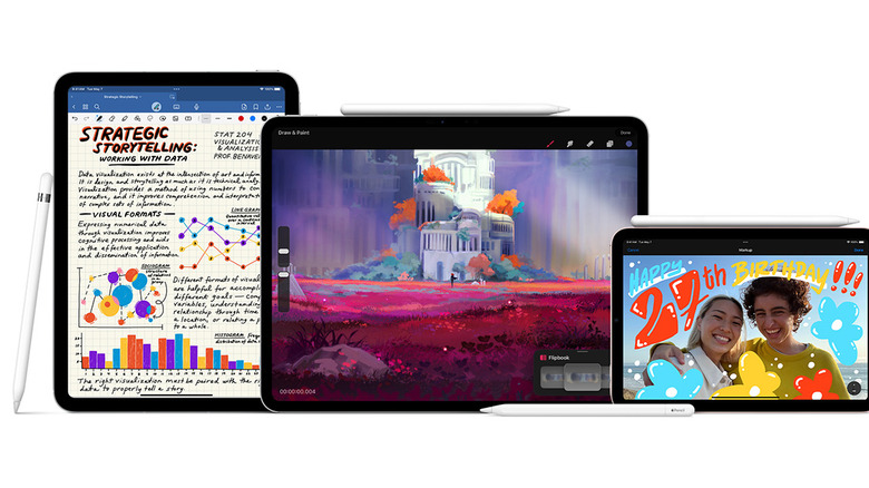 Multiple Apple Pencils with iPad lineup