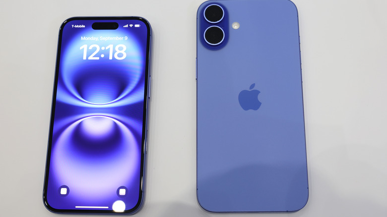 iPhone 16 in ultramarine