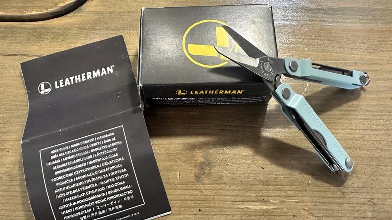 Micra Leatherman multi-tool with product box