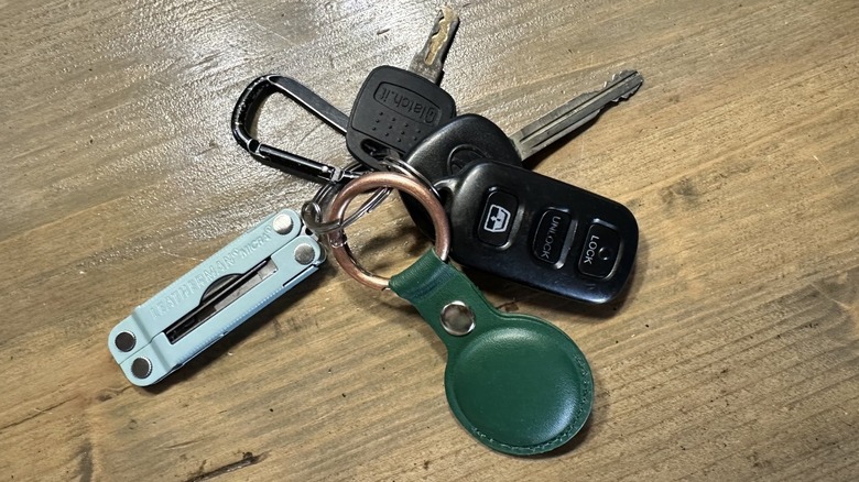 Micra Leatherman multi-tool attached to keys