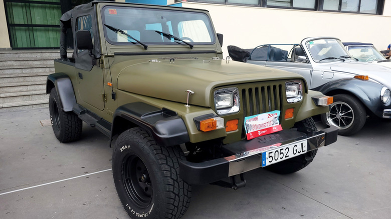 Jeep Wrangler first generation at a car meeting