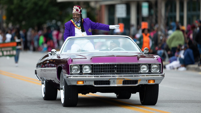 Chevy donk in parade