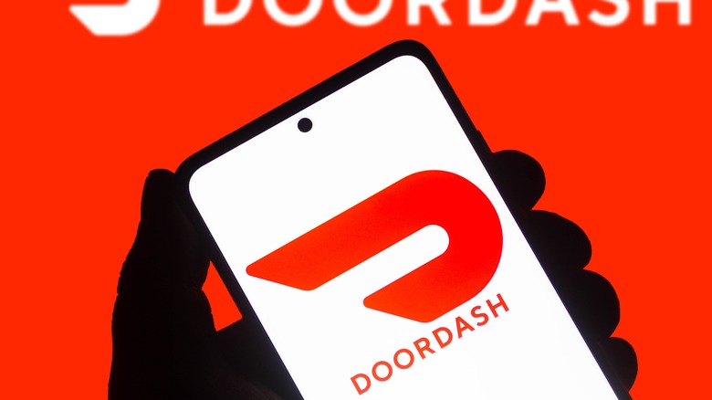 DoorDash on phone