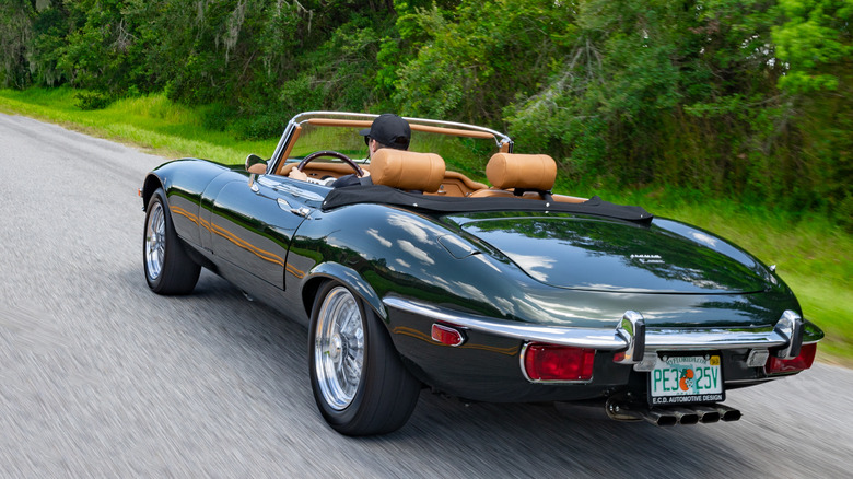 E.C.D. Jaguar E-Type restoration rear view