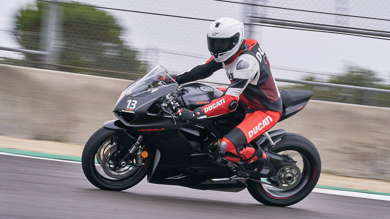 2024 Ducati Panigale V2 on track at Laguna Seca