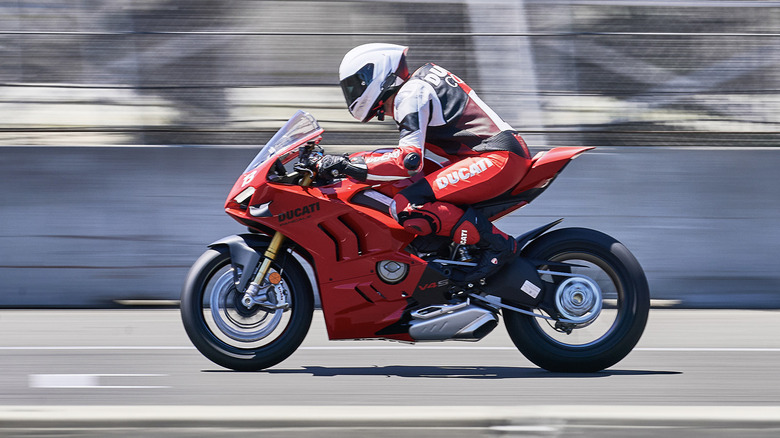 2024 Ducati Panigale V4 S on track at Laguna Seca