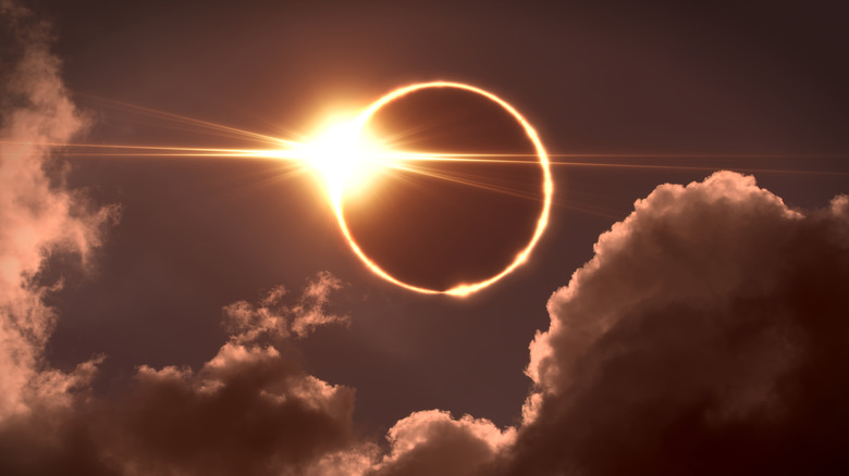 A solar eclipse