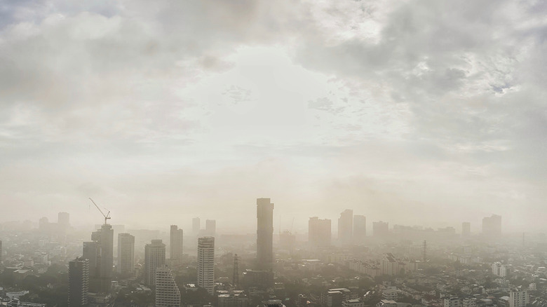 Smog over city