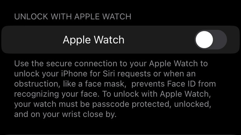 Unlock with Apple Watch