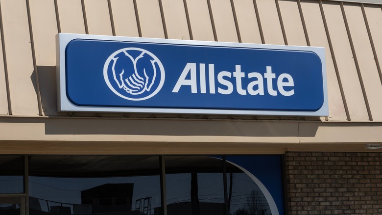 Allstate storefront signage