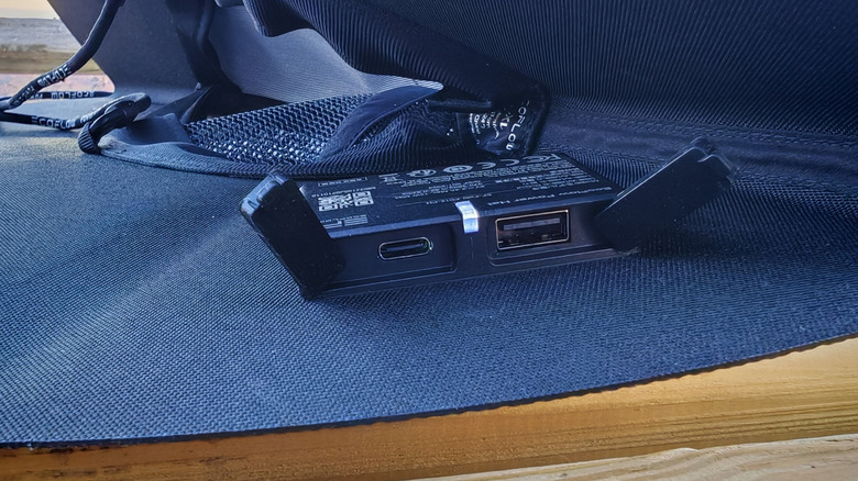 The EcoFlow Power Hat's USB ports