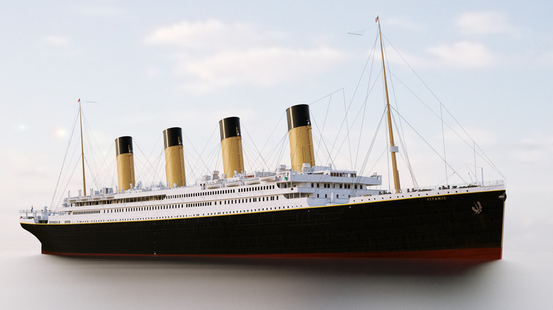 titanic render ship