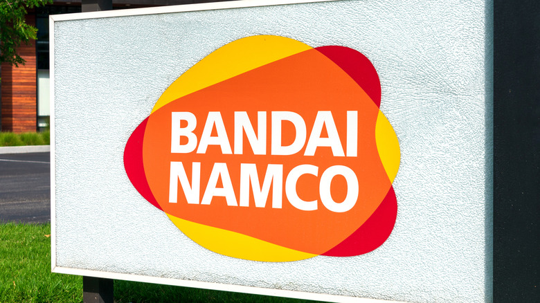 Bandai Namco logo outdoor sign