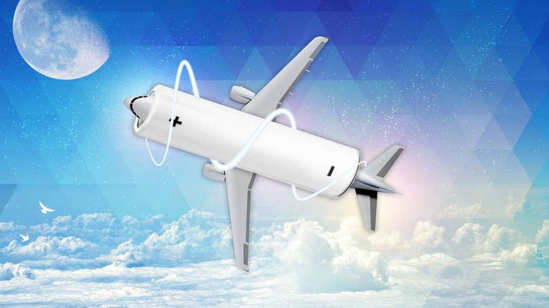 illustration of battery airplane mashup