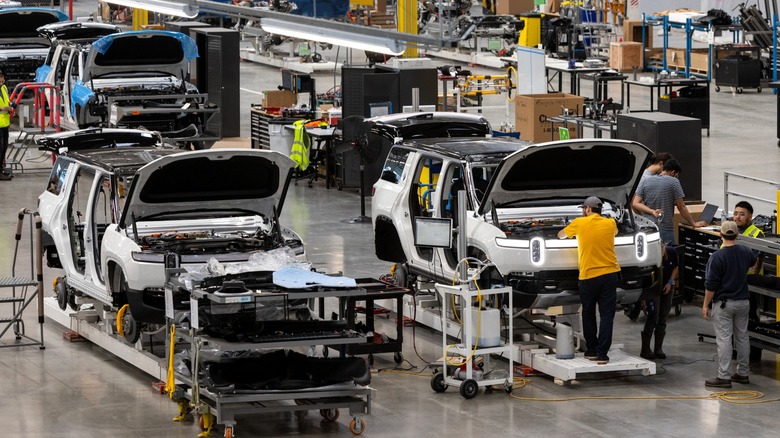 Rivian EV assembly